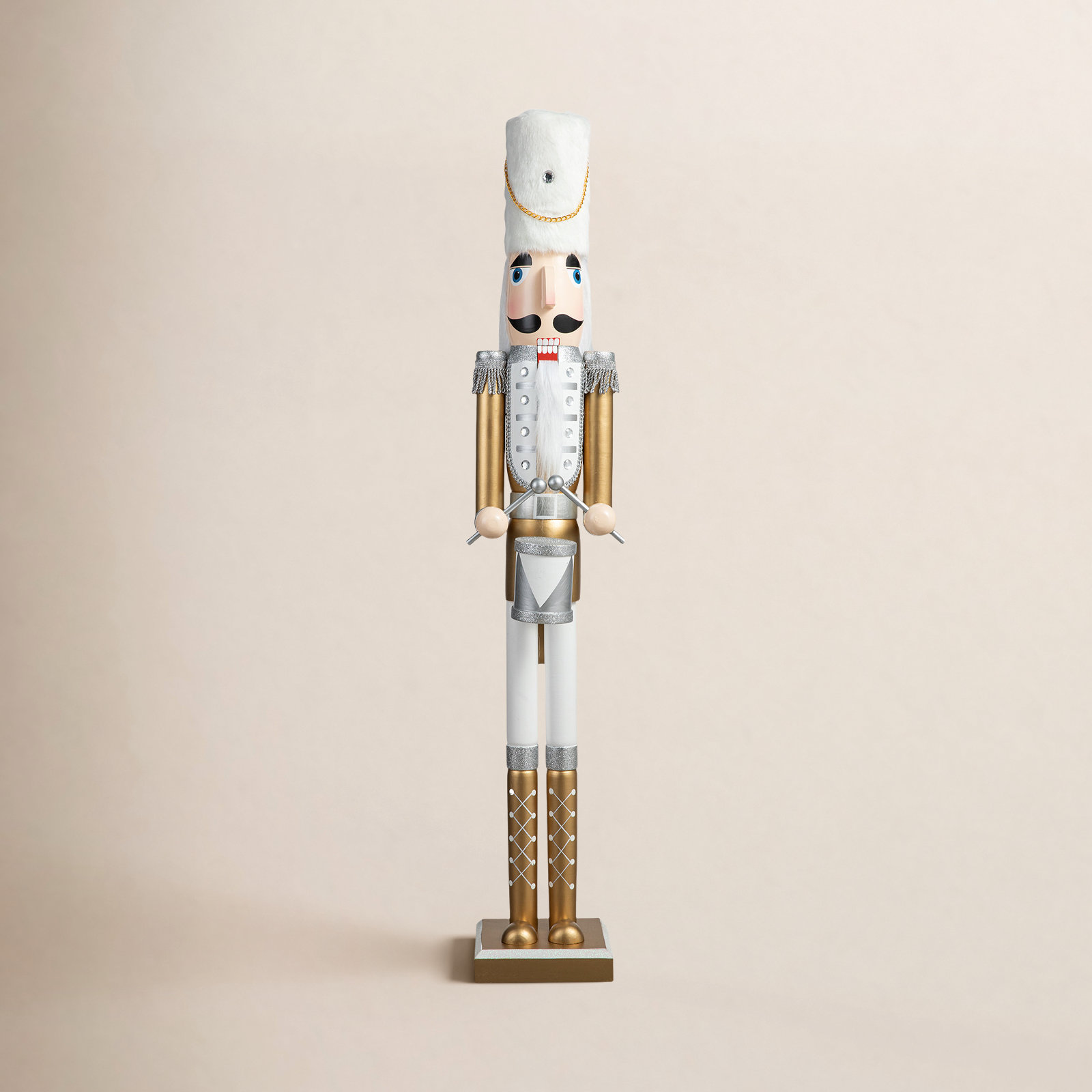42"H Wooden Christmas Deluxe Gold Dressed Soldier Nutcracker