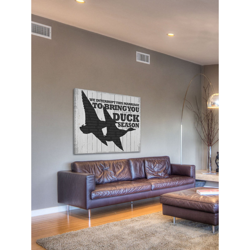 Gray Canvas Motivational Quote with Bird Print, 33" x 26"