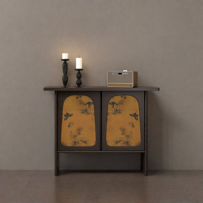 Console rétro avec armoire