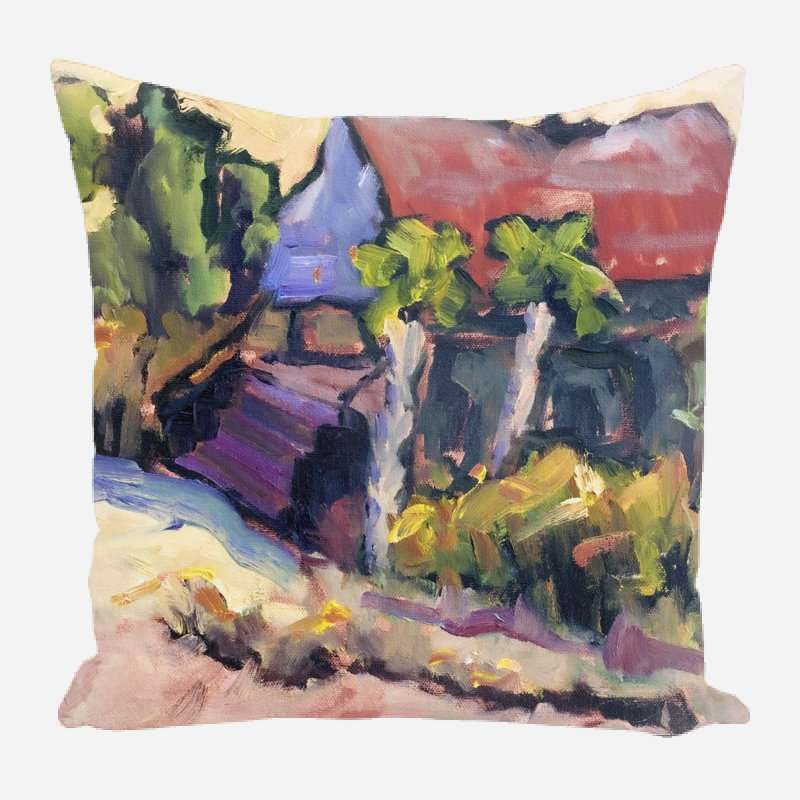 Coussin décoratif en lin Island Fever par John Beard, 19 po x 19 po