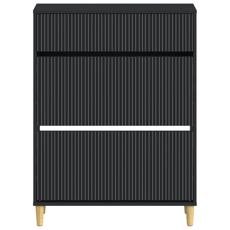 Shoe Storage, 103 cm H x 78 cm W x 24 cm D, Black