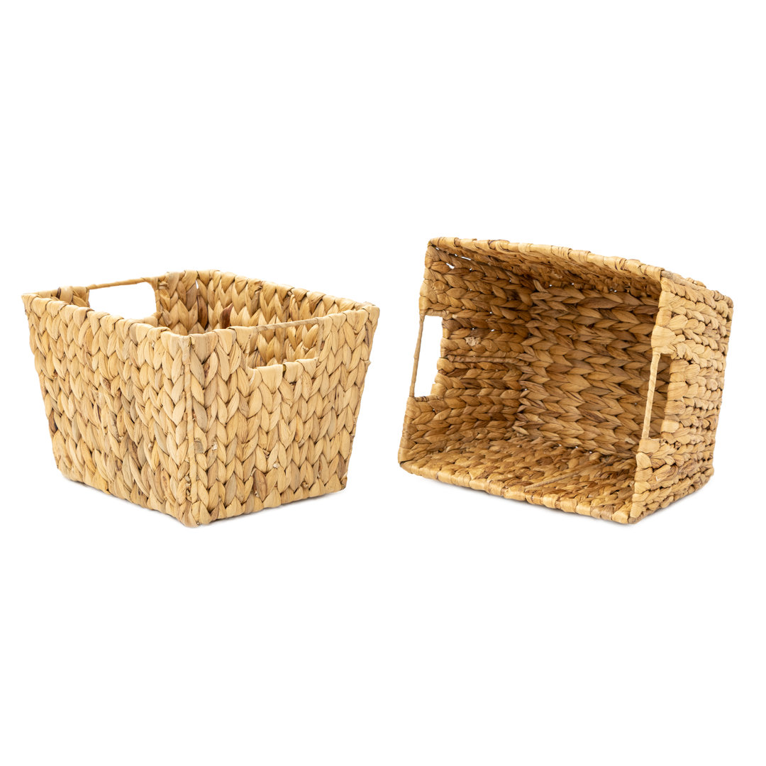 Gracie Oaks Wicker Decorative Basket (Set of 2) Gracie Oaks