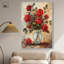 Art floral romantique sur toile de verre Ruby Roses-115024074-115024075