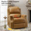 Fauteuil inclinable et oscillant pivotant traditionnel en cuir véritable Bouton-875396898