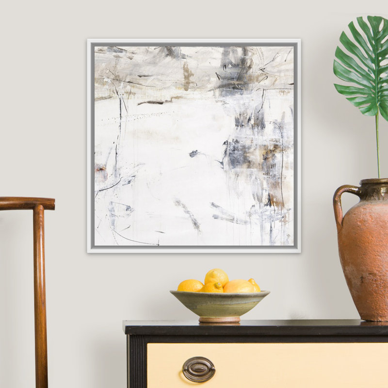 " Way Life Is I ", White Floater Framed, 30" H x 30" W x 1.25" D