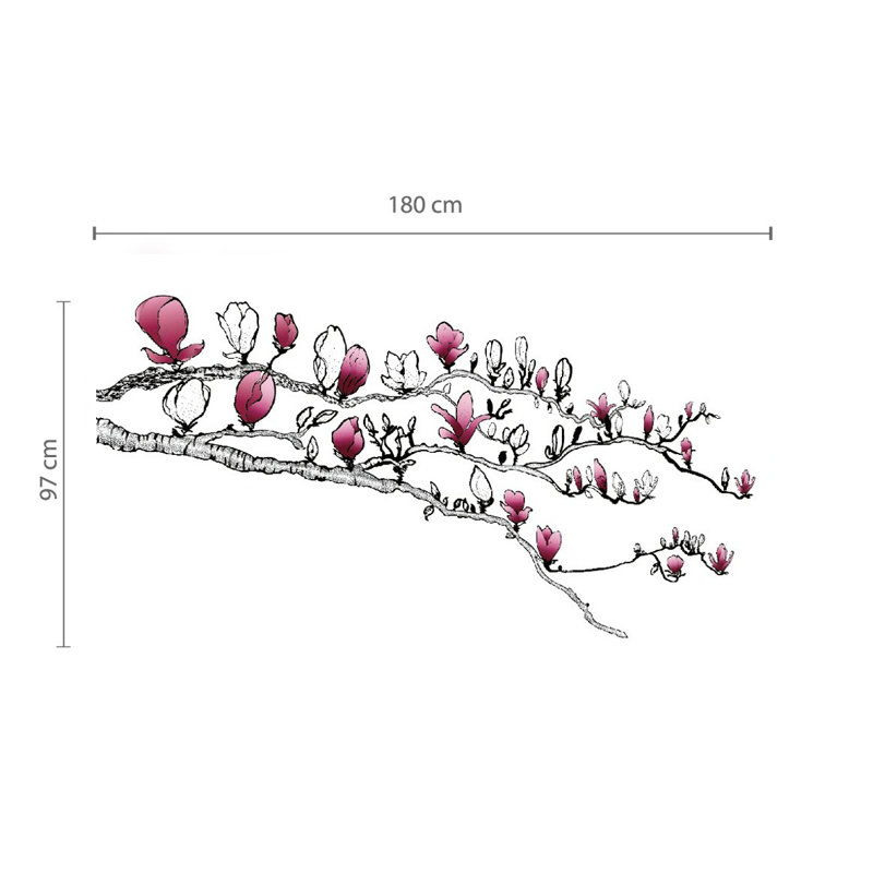 Plants & Flowers Non-Wall Damaging Wall Decal
