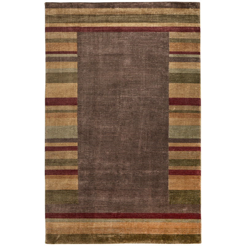 Ranecia Performance Hand Knotted Geometric Indoor Rug, Rectangle 9' x 12'