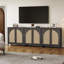 Boho - Buffet en rotin avec tablettes réglables-344095792-362611527