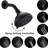 High 4.72" Matte Black Shower Head - 6 Spray Patterns, Large Coverage, 1.8 Gpm , Modes, Easy To Clean, Water Flow-120883103