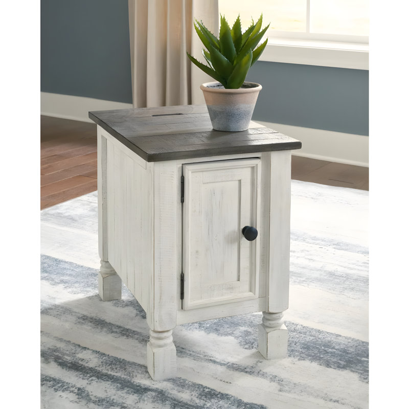 Darlicia End Table and Built-In Outlets