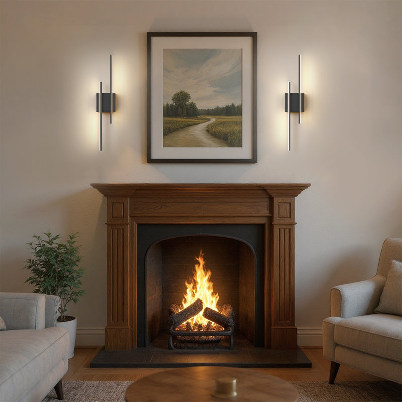 23.6'' Rechargeable Wallchiere Armed Wall Sconce Light With Remote Control
