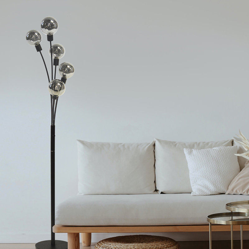 Steinke 70.5'' Black Tree Floor Lamp