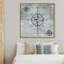 Boussole en bleu - Peinture sur toile-57096791-57096787