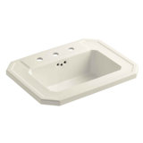 Kathryn Vitreous China Rectangular Drop-In Bathroom Sink with Overflow