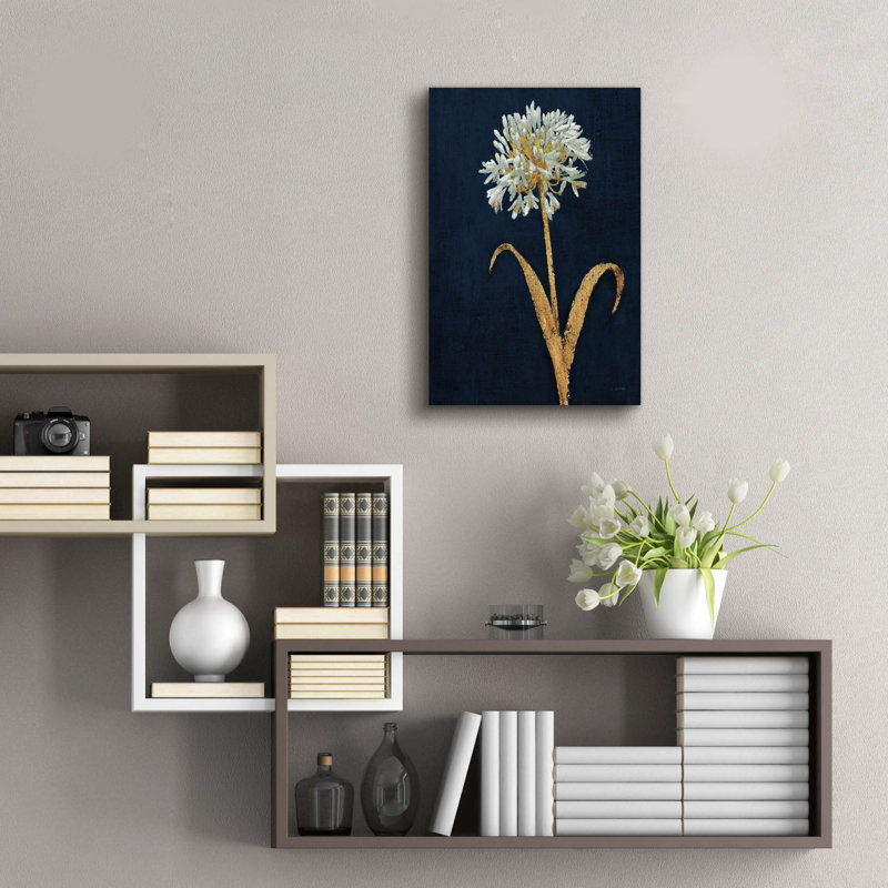  «Shimmering Summer 3 Indigo C» par James Wiens, art mural en verre acrylique, 16 po x 24 po