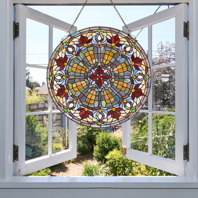 Panneau de vitrail victorien Fine Art Lighting