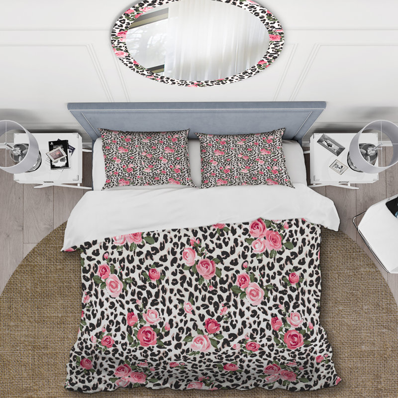 Black/Red Yellow/Brown, King Duvet Cover + 2 King Shams