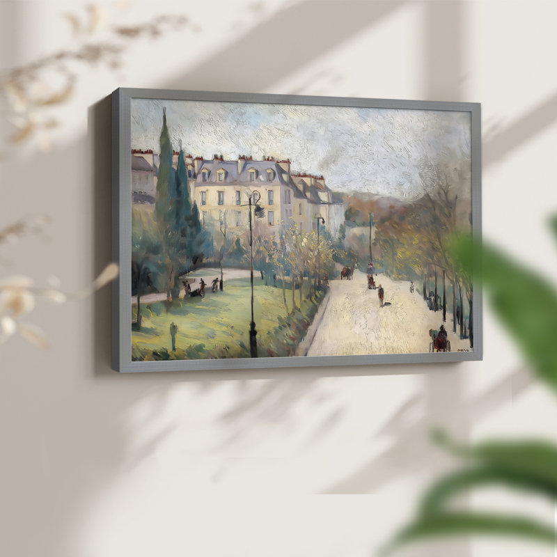 Paysage, série XXVII, reproduction encadrée, Gris, H 11 po x l 14 po