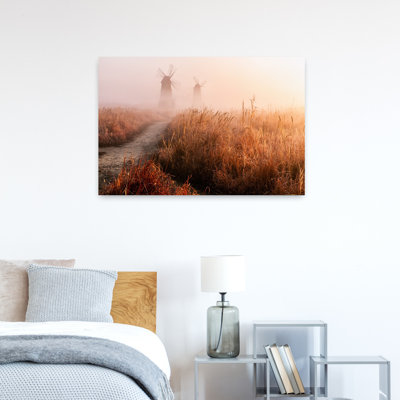 «Eom - Morning Mist Abstract Contemporary Landscape Architecture», art mural