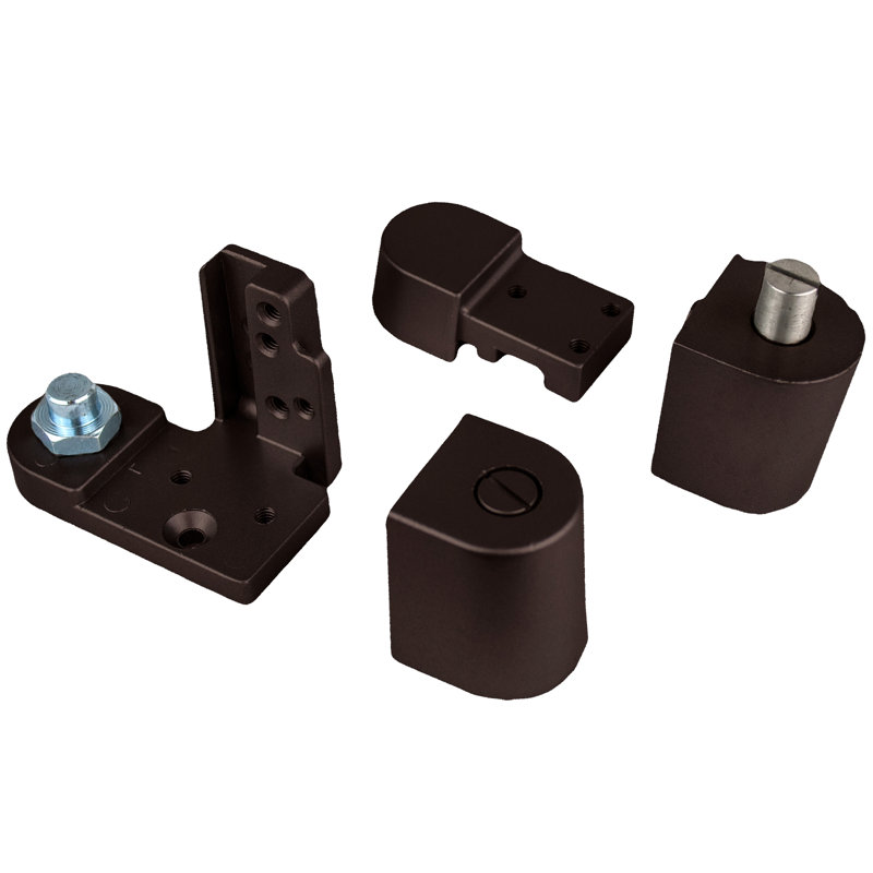 Aluminum Right Hand Offset Door Pivot Hinge Set for Storefront Door