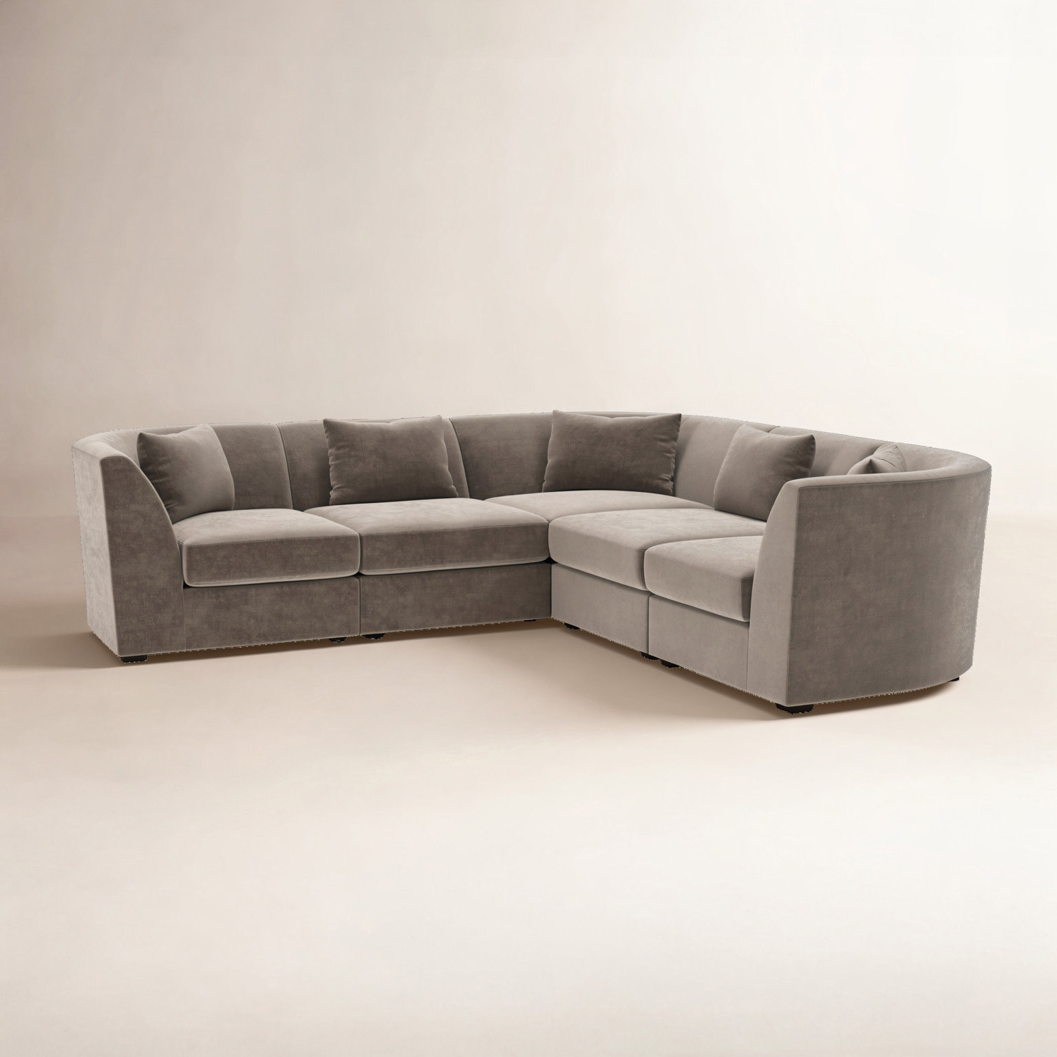 Krista Modular Sectional, Nostalgic Rainy Day Polyester Blend