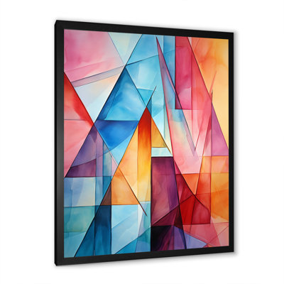 «Glam Orange Beige Collage I», reproduction d'art sur toile