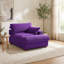 Très grande chaise longue rembourrée en velours côtelé avec accoudoirs et coussins Bentura-1632967659-1650880634