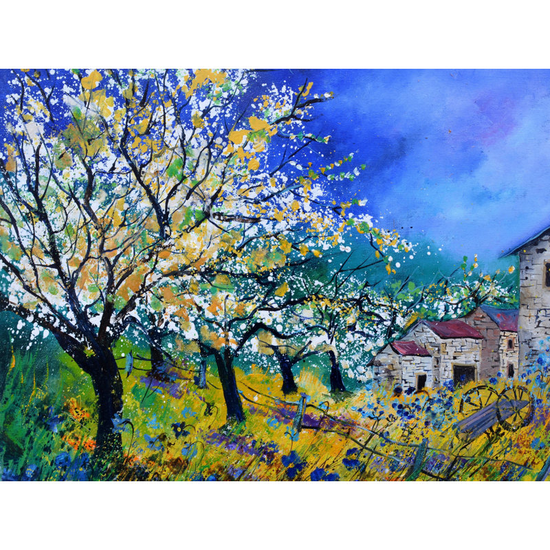 Spring 76 Print by Pol Ledent, 25.25" H x 31.25" W x 0.875" D