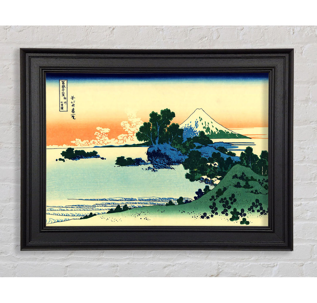 Hokusai Shichiri Strand in der Provinz Sagami Gerahmter Druck