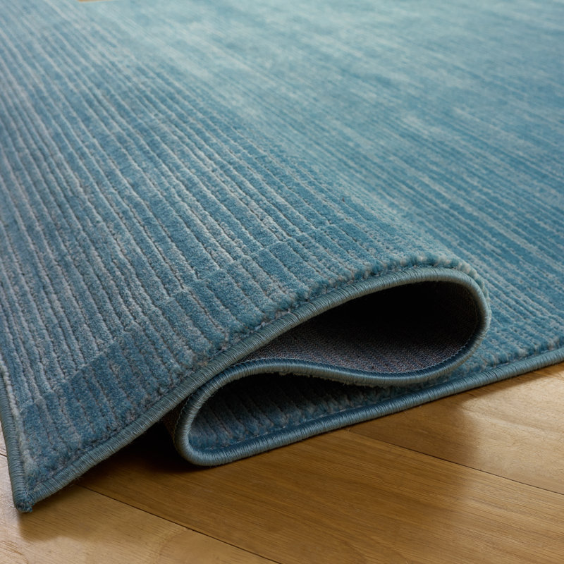 Mcevoy Aqua Area Rug, Runner 2'2" x 20'