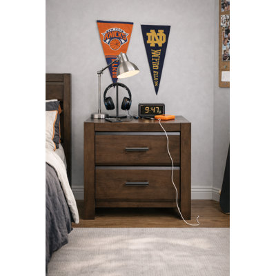 McCarver 23.5"W Espresso Nightstand 