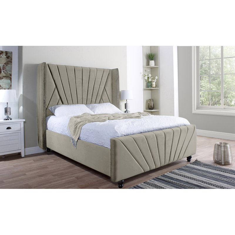 Double King David Bed Asphalt, Double (4'6), Silver