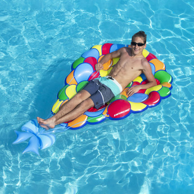 Inflatable Balloon Party Island Swimming Pool Lounge Float - 80"