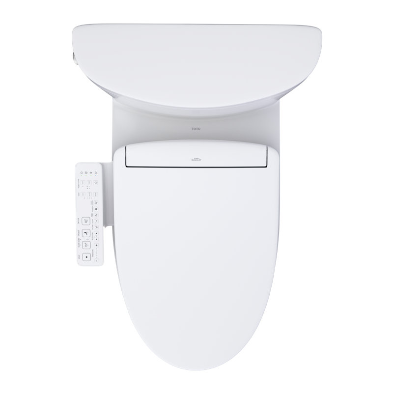 TOTO® WASHLET®+ Aquia IV® Arc Two-Piece Elongated Dual Flush 1.28 and 0.9 GPF Toilet with S2 Bidet Seat, Cotton White - MW4483346CEMFGN#01
