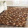 Barr Hand Woven Leather Brown/Light Brown Rug