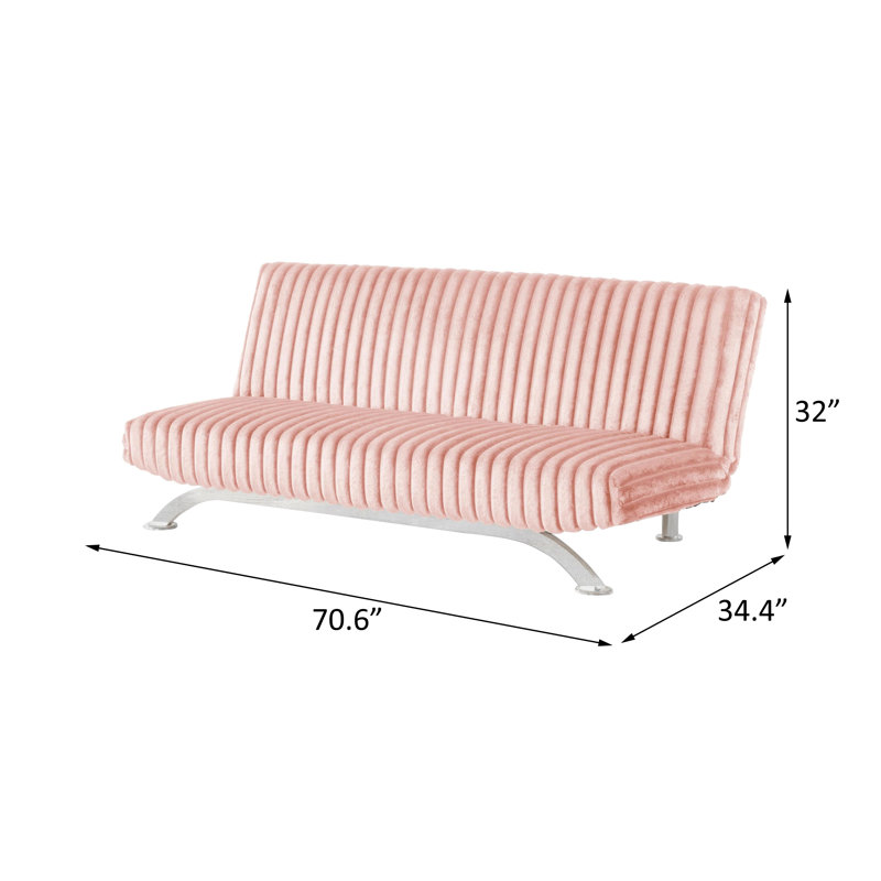 Canapé-lit futon, rose, Rose