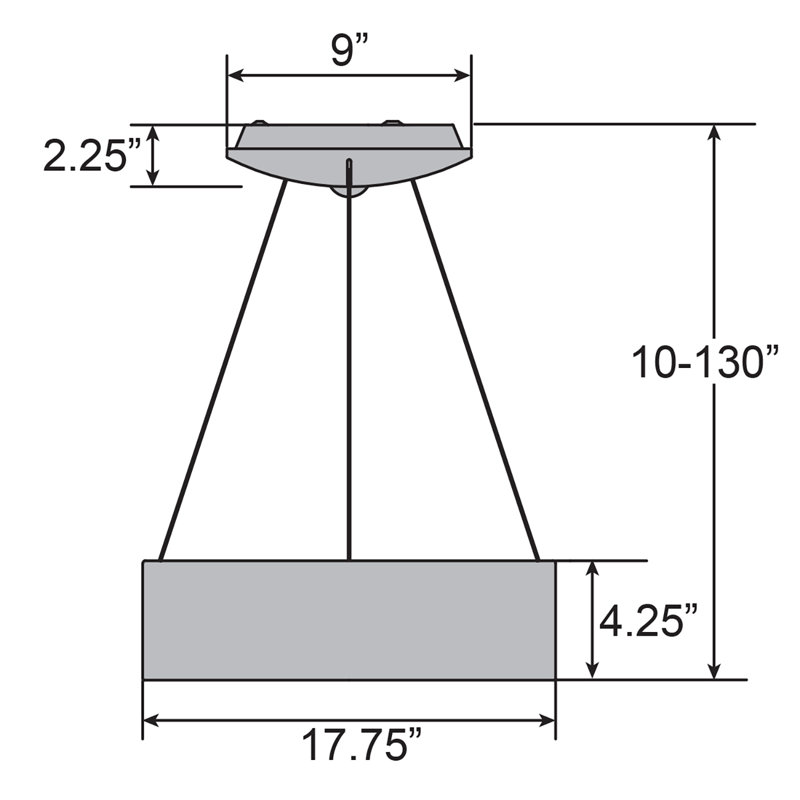 Devery 1 - Light Single Pendant, Gray