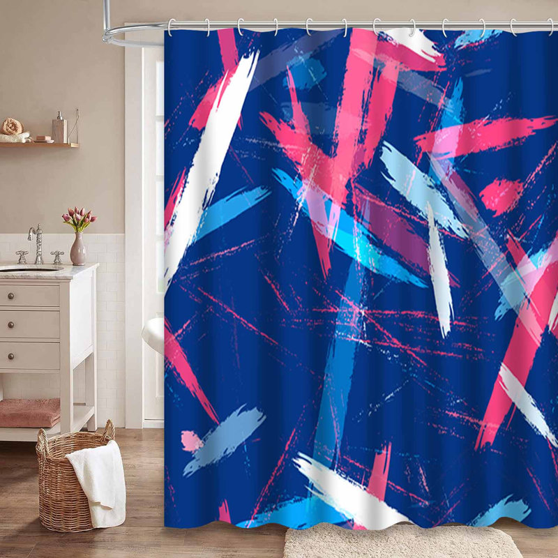 Rideau de douche 12 coups Brushes, 72" L x 72" W