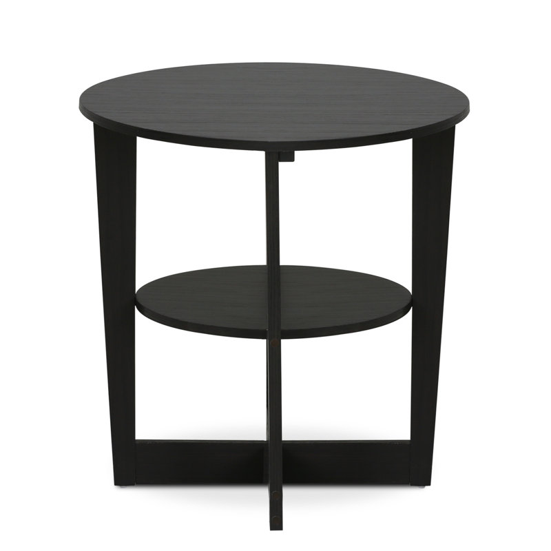 Božin Oval Side Table, Walnut, Walnut