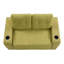 Canapé-lit convertible 2-en-1 Retro avec porte-gobelets et rangement, canapé de plancher extensible-131929780