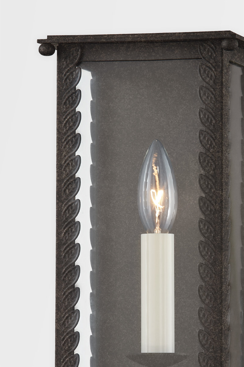 Troy Lighting Outdoor Light, French Iron, 13" H x 6.25" W x 5.25" D