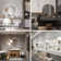 Aevar Simple & Modern Back LED Lighted Anti-fog Round Bathroom/Vanity Mirror