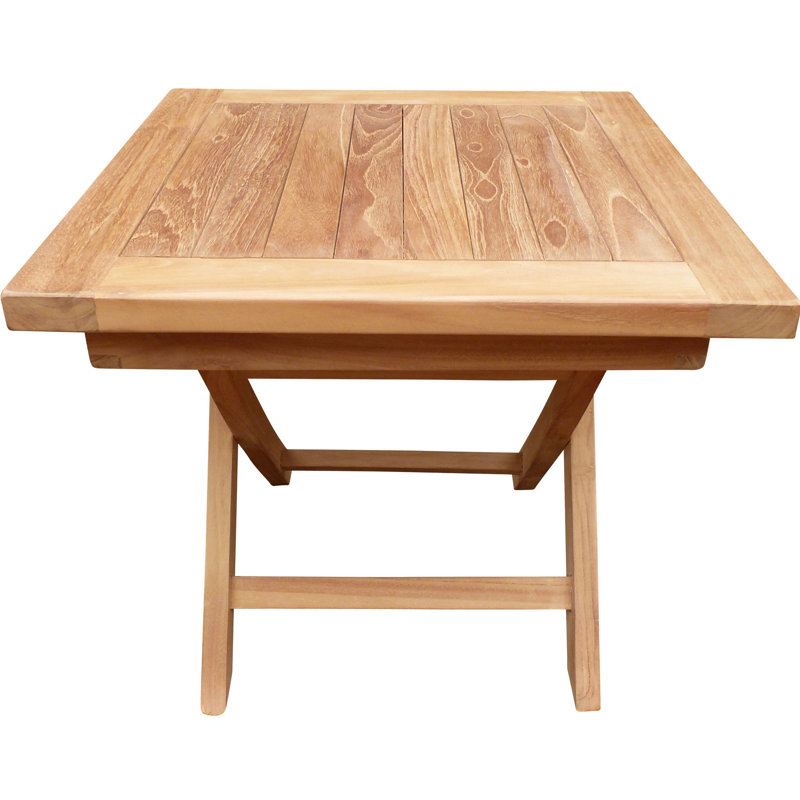 Costanzo Square Teak Outdoor Folding Side Table