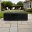 Table de foyer d'extérieur, table rectangulaire 48 x 24 pouces, table d'extérieur au propane de 50000 BTU pour ensemble de patio