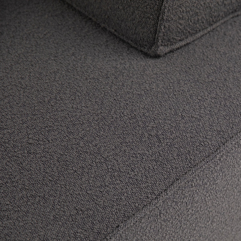 Fabric Side Chair in Beige, Charcoal