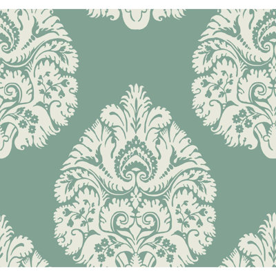Teardrop Damask Wallpaper