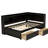 L-shaped bunk bed with power outlet, USB charging port, and two drawers-1878080076-1878080066