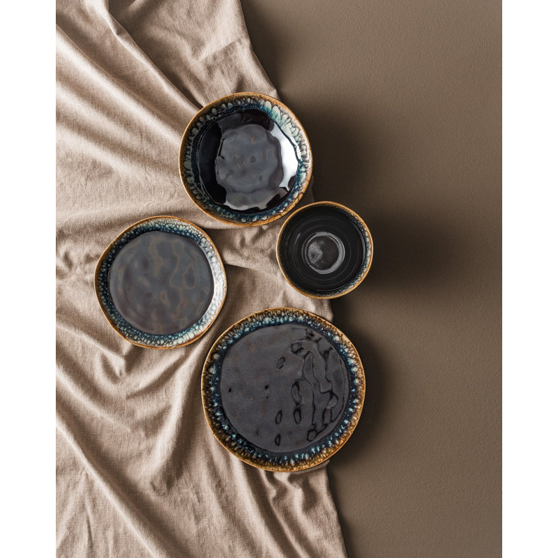 Ashwaq 18 Piece Ceramic Dinnerware Set - Service for 6