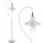 53.17'' White Arched Floor Lamp