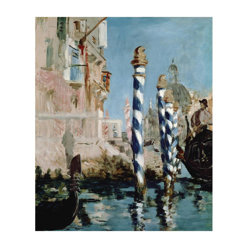 «Grand Canal Venice» par Edward Manet - Impression giclée, H 28 po x l 22 po